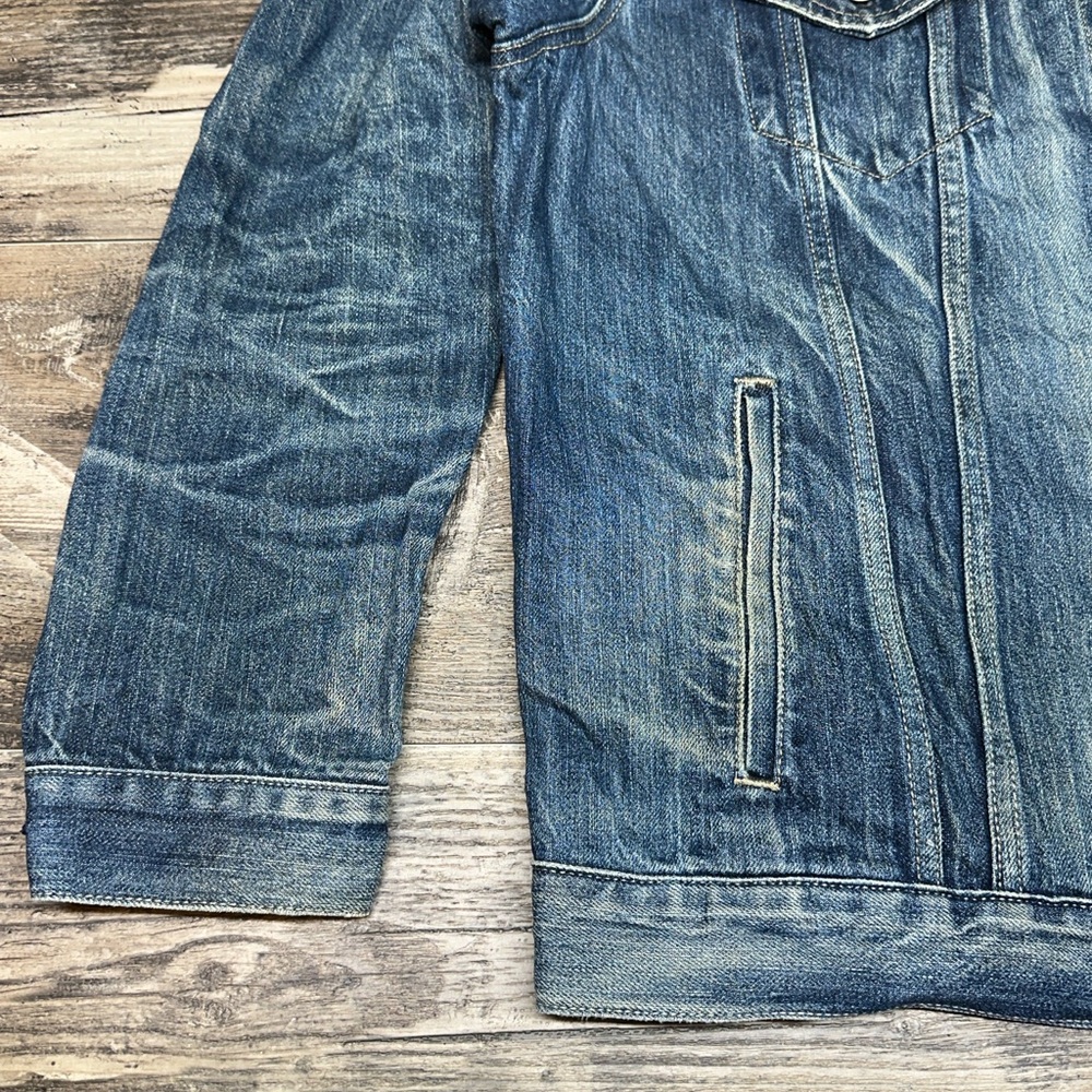 Levi’s Type III Denim Trucker Jacket XL Distressed Wash GUC - Picture 8 of 12